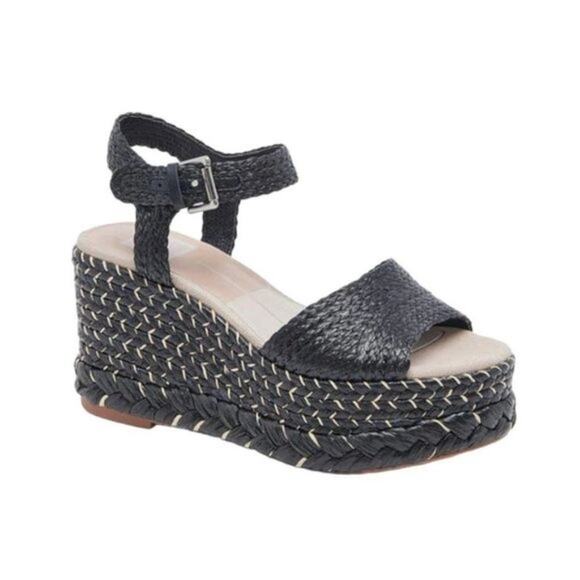Dolce Vita Tiago Raffia Platform Sandal Size 7 NWT $130 MSRP - Picture 1 of 6